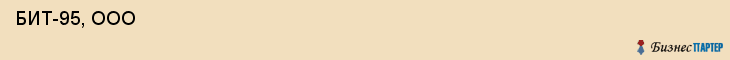  БИТ-95, ООО , Санкт-Петербург