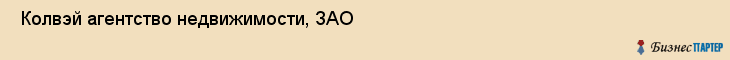  Колвэй агентство недвижимости, ЗАО , Санкт-Петербург