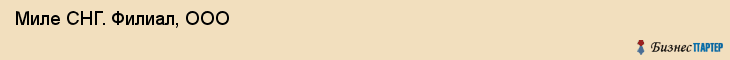  Миле СНГ. Филиал, ООО , Санкт-Петербург