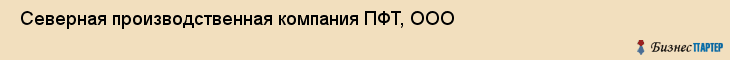  Северная производственная компания ПФТ, ООО , Санкт-Петербург