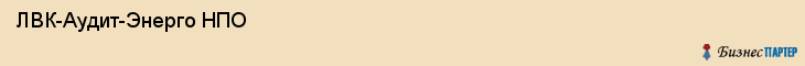  ЛВК-Аудит-Энерго НПО , Санкт-Петербург