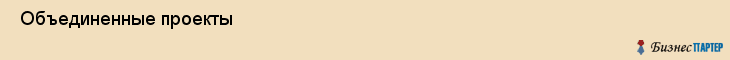  Объединенные проекты , Санкт-Петербург