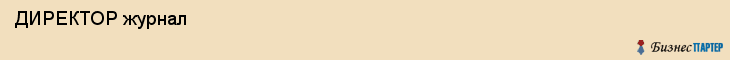  ДИРЕКТОР журнал , Санкт-Петербург