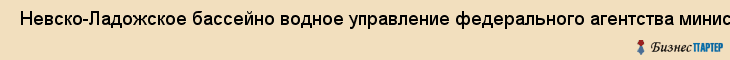  Невско-Ладожское бассейно водное управление федерального агентства министерства природных ресурсов РФ , Санкт-Петербург