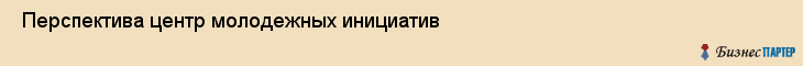 Перспектива центр молодежных инициатив , Санкт-Петербург
