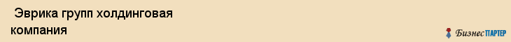  Эврика групп холдинговая компания , Санкт-Петербург
