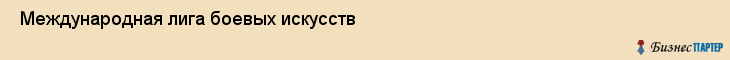 Международная лига боевых искусств , Санкт-Петербург
