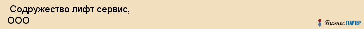  Содружество лифт сервис, ООО , Санкт-Петербург
