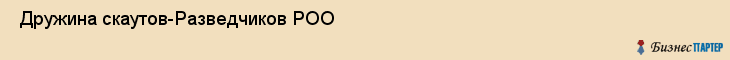  Дружина скаутов-Разведчиков РОО , Санкт-Петербург