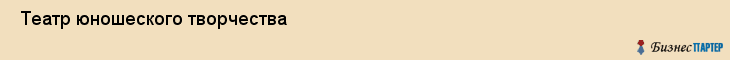  Театр юношеского творчества , Санкт-Петербург