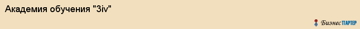 Академия обучения "3iv", Санкт-Петербург